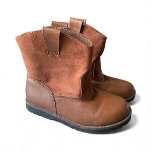 Cat & Jack girls Brown Leather Boots - size 12